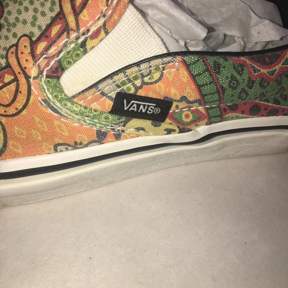Vans Van Doren Multi Aborigi Skateboard Sneakers Mermaids Nautical Sz. M8, W9.5